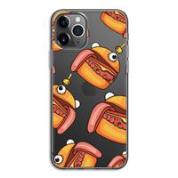 CaseCompany Hamburger: iPhone 11 Pro Transparant Hoesje