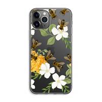 CaseCompany No flowers without bees: iPhone 11 Pro Max Transparant Hoesje