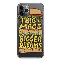 CaseCompany Big Macs Bigger Dreams: iPhone 11 Pro Transparant Hoesje
