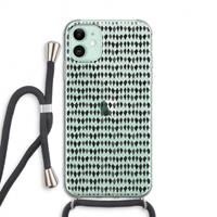 CaseCompany Crazy shapes: iPhone 11 Transparant Hoesje met koord