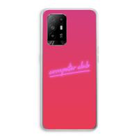 CaseCompany Vice Glow: Oppo A94 5G Transparant Hoesje