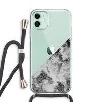 CaseCompany Onweer: iPhone 11 Transparant Hoesje met koord