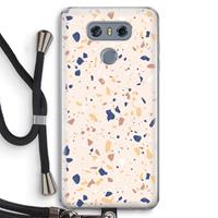 CaseCompany Terrazzo N°23: LG G6 Transparant Hoesje met koord