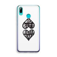 CaseCompany Big butt bigger heart: Huawei P Smart (2019) Transparant Hoesje