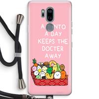 CaseCompany Bento a day: LG G7 Thinq Transparant Hoesje met koord