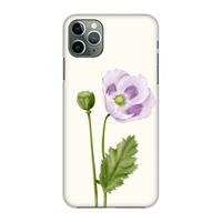 CaseCompany Purple poppy: Volledig geprint iPhone 11 Pro Max Hoesje