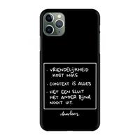 CaseCompany Mijn Motto's: Volledig geprint iPhone 11 Pro Max Hoesje