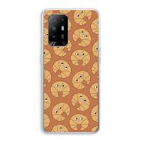 CaseCompany Croissant: Oppo A94 5G Transparant Hoesje