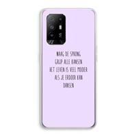 CaseCompany Sprong: Oppo A94 5G Transparant Hoesje
