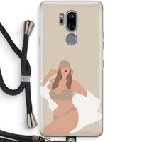 CaseCompany One of a kind: LG G7 Thinq Transparant Hoesje met koord