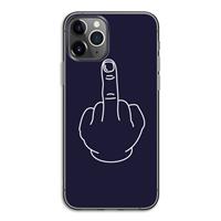 CaseCompany F**k U: iPhone 11 Pro Transparant Hoesje