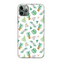 CaseCompany Ananas bladeren: Volledig geprint iPhone 11 Pro Max Hoesje