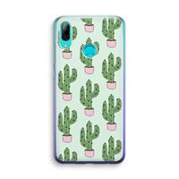 CaseCompany Cactus Lover: Huawei P Smart (2019) Transparant Hoesje