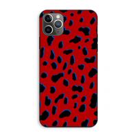 CaseCompany Red Leopard: iPhone 11 Pro Max Tough Case