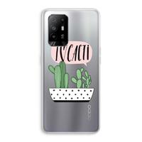 CaseCompany I love cacti: Oppo A94 5G Transparant Hoesje