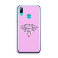 CaseCompany Home Is Where The Wifi Is: Huawei P Smart (2019) Transparant Hoesje