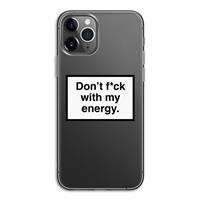 CaseCompany My energy: iPhone 11 Pro Transparant Hoesje