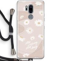 CaseCompany Daydreaming becomes reality: LG G7 Thinq Transparant Hoesje met koord