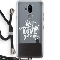 CaseCompany Partner in crime: LG G7 Thinq Transparant Hoesje met koord