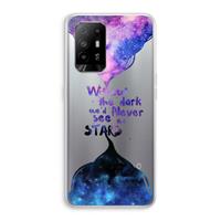 CaseCompany Stars quote: Oppo A94 5G Transparant Hoesje