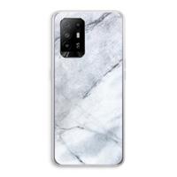 CaseCompany Witte marmer: Oppo A94 5G Transparant Hoesje