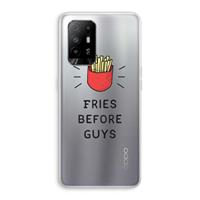 CaseCompany Fries before guys: Oppo A94 5G Transparant Hoesje