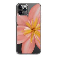 CaseCompany Pink Ellila Flower: iPhone 11 Pro Transparant Hoesje