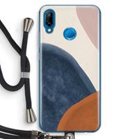 CaseCompany Geo #1: Huawei P20 Lite Transparant Hoesje met koord