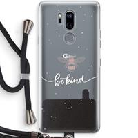 CaseCompany Be(e) kind: LG G7 Thinq Transparant Hoesje met koord