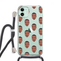 CaseCompany Kanye Call Me℃: iPhone 11 Transparant Hoesje met koord