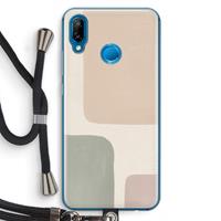 CaseCompany Geo #7: Huawei P20 Lite Transparant Hoesje met koord