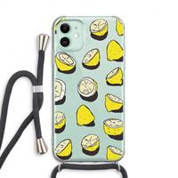 CaseCompany When Life Gives You Lemons...: iPhone 11 Transparant Hoesje met koord