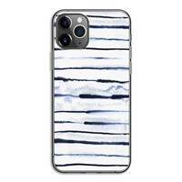 CaseCompany Ink Stripes: iPhone 11 Pro Transparant Hoesje