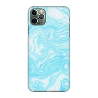 CaseCompany Waterverf blauw: Volledig geprint iPhone 11 Pro Max Hoesje