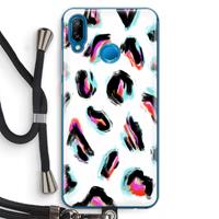 CaseCompany Cheetah color: Huawei P20 Lite Transparant Hoesje met koord