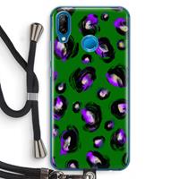 CaseCompany Green Cheetah: Huawei P20 Lite Transparant Hoesje met koord