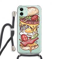 CaseCompany Diet Coke Please: iPhone 11 Transparant Hoesje met koord