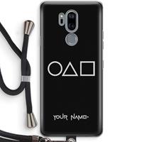 CaseCompany Squid Game: LG G7 Thinq Transparant Hoesje met koord