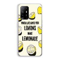 CaseCompany Lemonade: Oppo A94 5G Transparant Hoesje