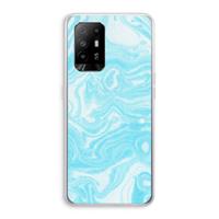 CaseCompany Waterverf blauw: Oppo A94 5G Transparant Hoesje