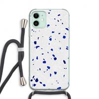 CaseCompany Terrazzo N°5: iPhone 11 Transparant Hoesje met koord