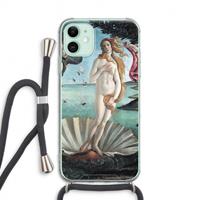 CaseCompany Birth Of Venus: iPhone 11 Transparant Hoesje met koord