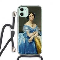 CaseCompany Eleonore: iPhone 11 Transparant Hoesje met koord