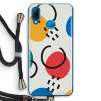 CaseCompany Illustratieve pop 3: Huawei P20 Lite Transparant Hoesje met koord