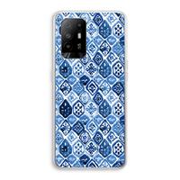 CaseCompany Blauw motief: Oppo A94 5G Transparant Hoesje
