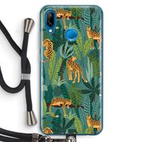 CaseCompany Luipaard 2: Huawei P20 Lite Transparant Hoesje met koord