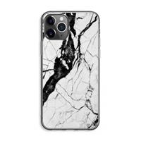 CaseCompany Witte marmer 2: iPhone 11 Pro Max Transparant Hoesje