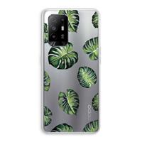 CaseCompany Tropische bladeren: Oppo A94 5G Transparant Hoesje