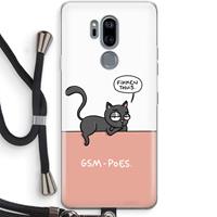 CaseCompany GSM poes: LG G7 Thinq Transparant Hoesje met koord