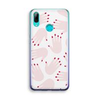 CaseCompany Hands pink: Huawei P Smart (2019) Transparant Hoesje